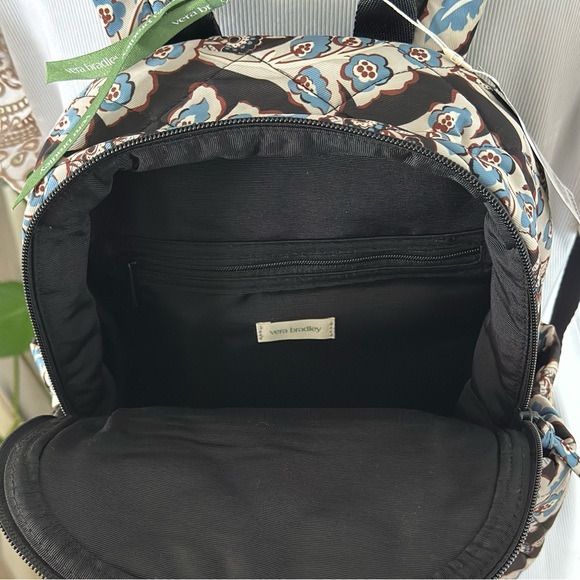 Vera Bradley Small Banbury Backpack Calyx + Quill Black Exact Travel Bag Quilted main image 8